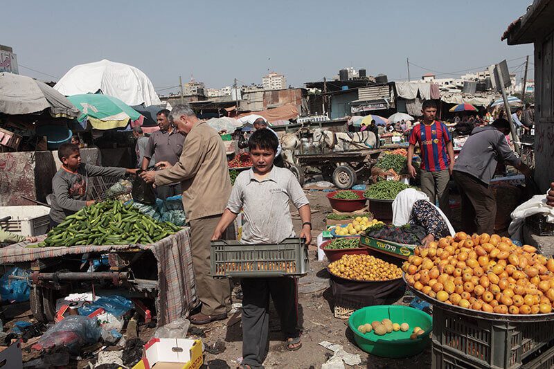  Markt in Gaza City, Mai 2012 (Foto: Activestills)