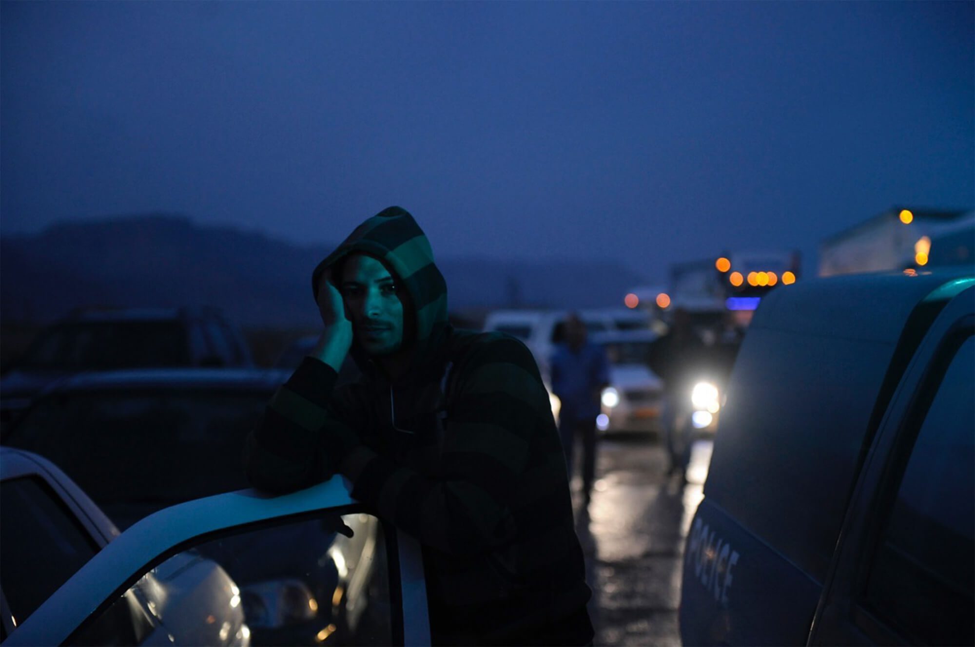  Verkehrsstau auf dem Highway 90. Foto: Daniel Tchetchik<b class="textmedia__copyright"></b>
