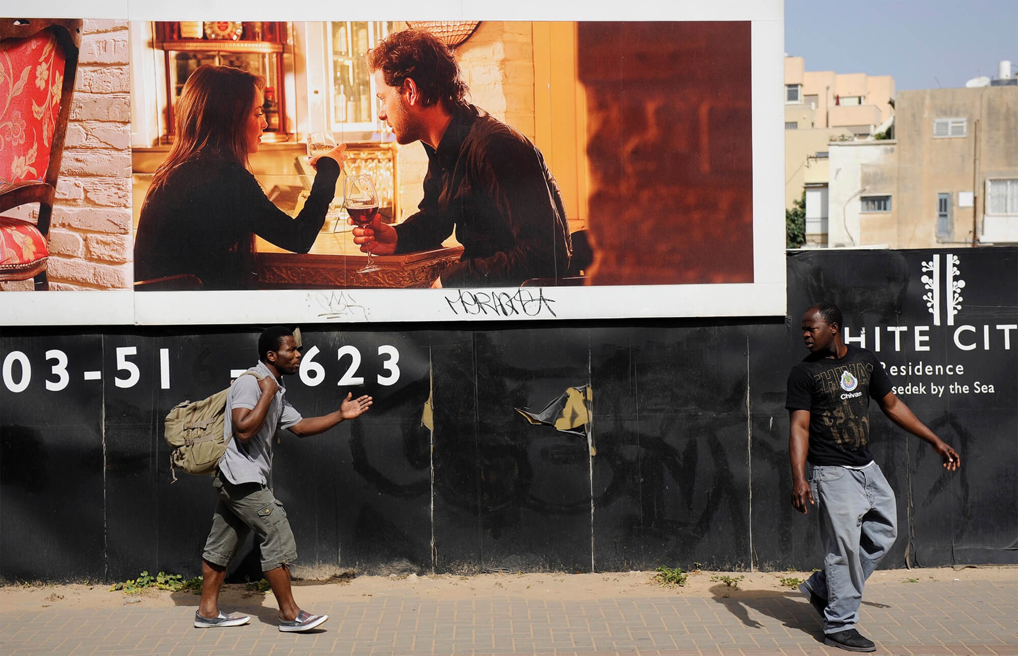  Werbeplakat im Süden von Tel Aviv. Foto: Daniel Tchetchik<b class="textmedia__copyright"></b>