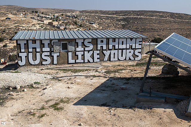 Von israelischer Zwangsräumung bedrohtes Haus in Khallet a-Dabe in Masafer Yatta, Januar 2023. Foto: wikicommons