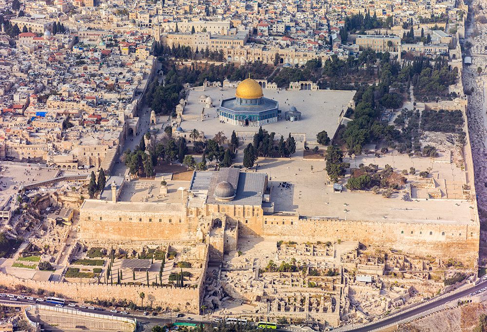  Luftaufnahme des Tempelbergs, 2013. Foto: Wikipedia (Andrew Shiva)