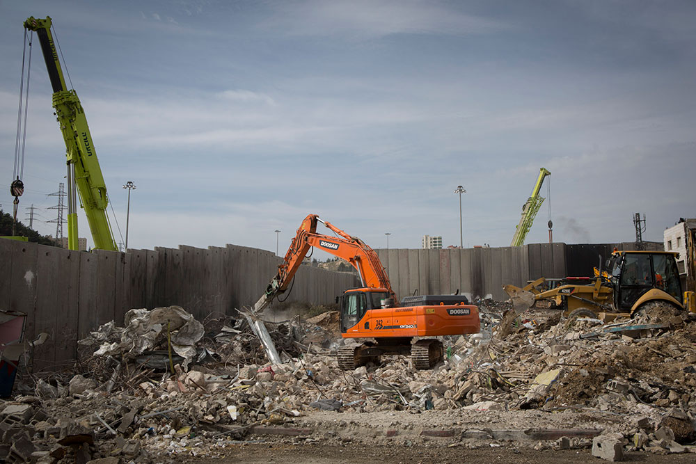  Abriss von palästinensichen Geschäften im Flüchtlingslager Schu’afat, Ost-Jerusalem, 2014. Foto: Activestills