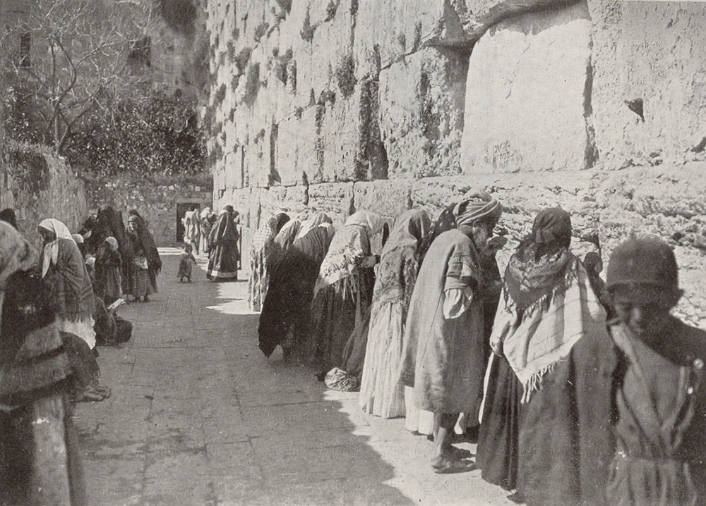  Klagemauer, um 1910. Foto: Wikipedia