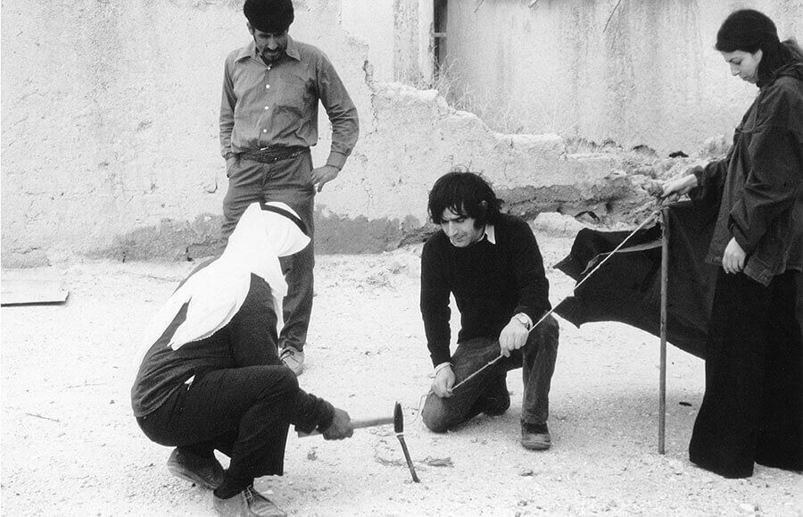  Pinchas Cohen Gan, Kunstaktion im Flüchtlingslager in Jericho, 1974